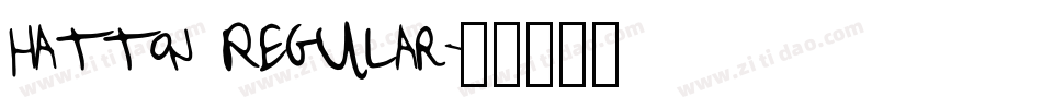 Hatton Regular字体转换